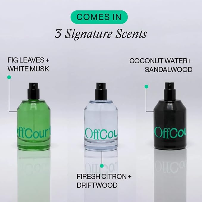 OffCourt Unisex Fragrance – Fresh Citron & Driftwood Scent - Cologne for Men & Perfume for Women, Clean Ingredients, Vegan, Cruelty-Free, Made in USA, 1.7 Oz (50ml) TSA-Friendly