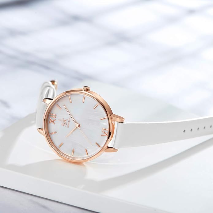 SHENGKE Simplicity Creative Women Watch Genuine Leather Elegant Women Watches Ladies Business Wristwatch