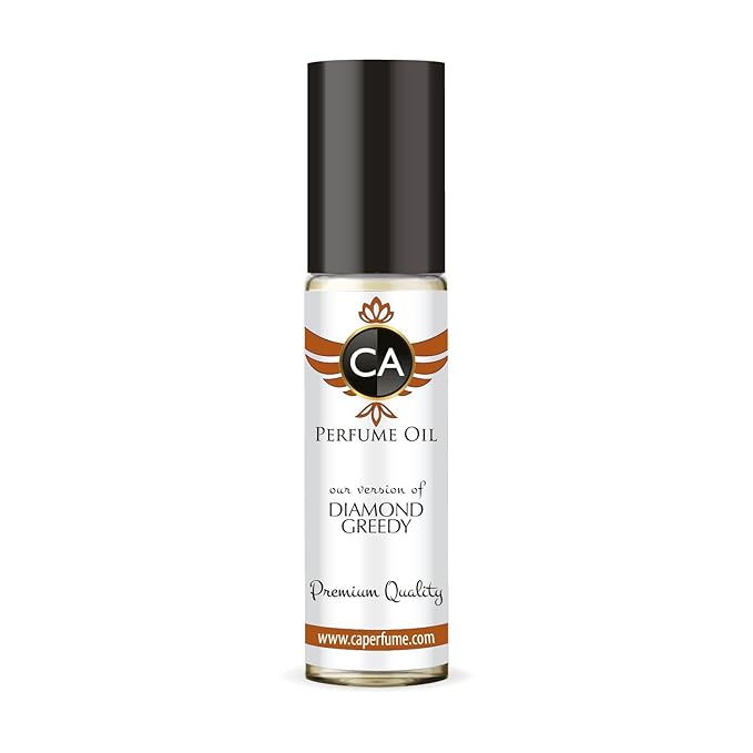 CA Perfume Impression of Diamond Greedy for Women Fragrance Oil Amber Floral Scent Long Lasting Perfumes for Women Travel Size TSA Ready Mini Parfum Body Oil Roll-on 0.33 Fl Oz 10ml