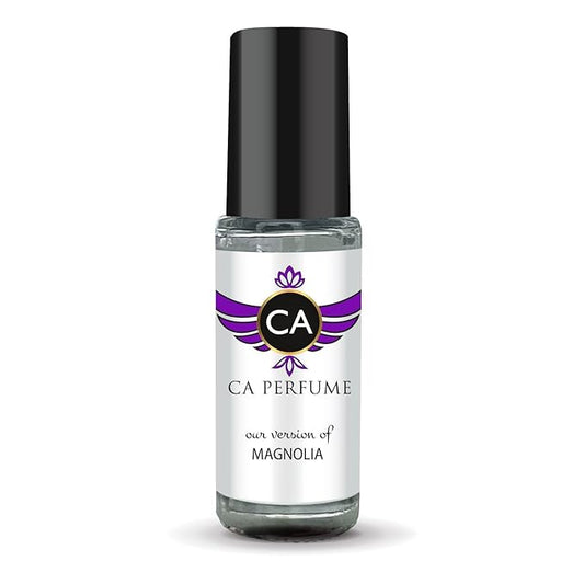 CA Perfume Originals Magnolia Unisex Fragrance Oil Floral Scent Long Lasting Perfumes for Women & Men Travel Size TSA Ready Mini Parfum Body Oil Roll-on 0.14 Fl Oz 4ml