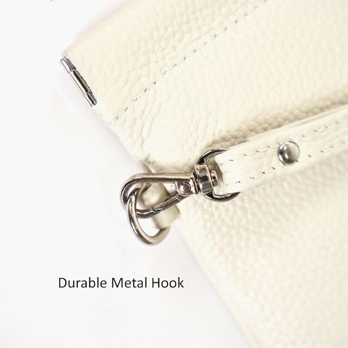 Genuine Leather Wristlet Handbags Purses Cell Phone Pocket Clutch Wallet Coin Purse For Men Women