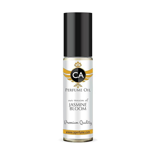 CA Perfume Originals Jasmine Bloom Unisex Fragrance Oil Floral Scent Long Lasting Perfumes for Women & Men Travel Size TSA Ready Mini Parfum Body Oil Roll-on 0.33 Fl Oz 10ml