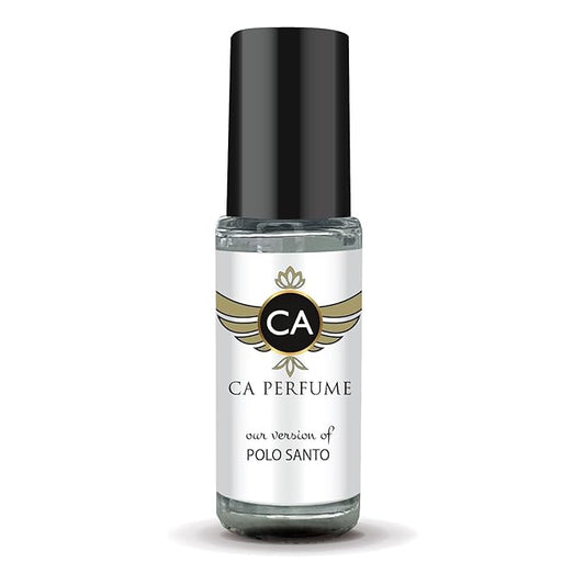 CA Perfume Originals Polo Santo Unisex Perfume Oil Woody Scent Long Lasting Fragrance for Women and Men Travel Size Mini Perfume Sample TSA Ready Body Oil Roll-on 0.14 Fl Oz 4ml