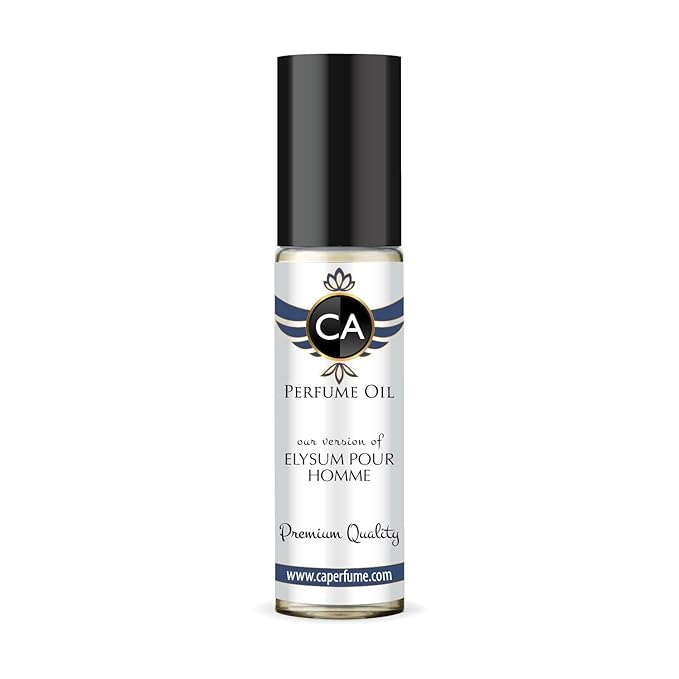 CA Perfume Impression of Elysium Pour Homme Parfum Cologne Eau De Parfum Aromatic Fougere Scent Long Lasting Cologne for Men Travel Size TSA Ready for Day and Night Wear 0.33 Fl Oz 10ml