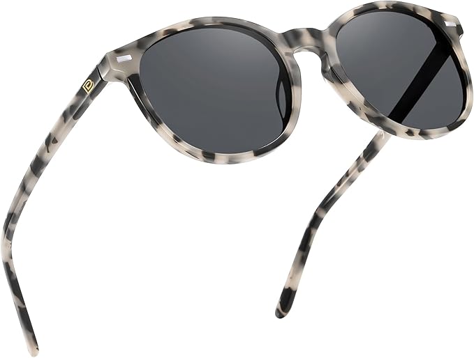 DUCO Polarized Sunglasses for Women Retro Round Women's Sunglasses Classic Vintage UV400 Shades DC1230