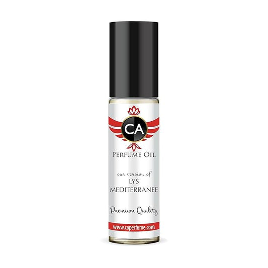 CA Perfume Impression of Lys Mediterranee Unisex Fragrance Oil Floral Scent Long Lasting Perfumes for Women & Men Travel Size TSA Ready Mini Parfum Body Oil Roll-on 0.33 Fl Oz 10ml