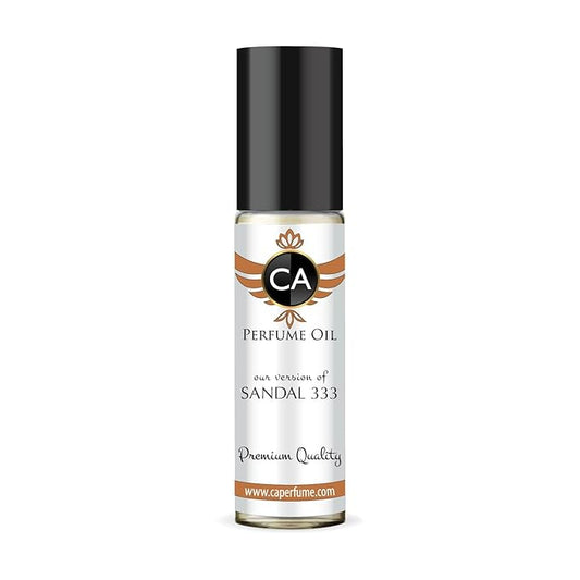 CA Perfume Impression of Santal for Men Fragrance Oil Woody Aromatic Scent Long Lasting Cologne for Men Travel Size TSA Ready Mini Parfum Body Oil Roll-on 0.33 Fl Oz 10ml