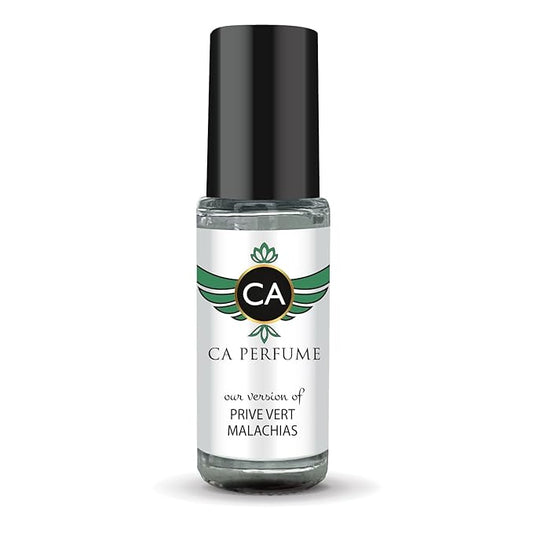 CA Perfume Impression of Purve Vert Malachias Unisex Perfume Oil Woody Aromatic Scent Long Lasting Fragrance for Women and Men Travel Size Mini Perfume Sample TSA Ready Body Oil Roll-on 0.14 Fl Oz 4ml