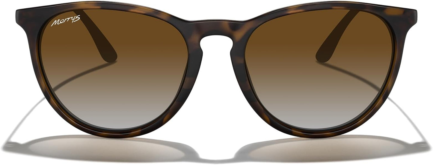 MERRY'S Vintage Polarized Sunglasses for Women Men Retro Round Mirrored Lens Sun glasses UV400