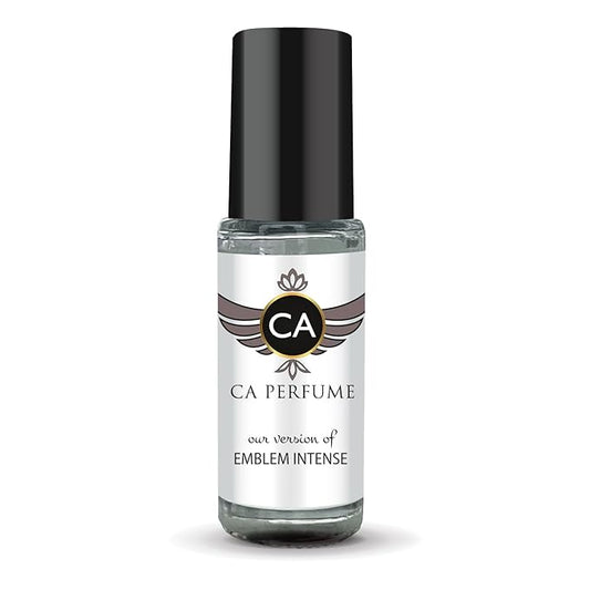 CA Perfume Impression of Emblem Intense for Men Perfume Oil Aromatic Spicy Scent Long Lasting Cologne for Men Travel Size Mini Perfume Sample TSA Ready Body Oil Roll-on 0.14 Fl Oz 4ml