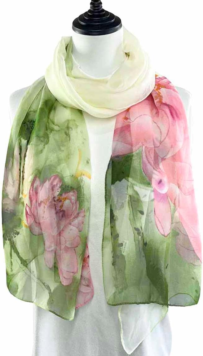 Xyueanlo Scarfs for Women Lightweight Scarves Fashion Print Floral Pattern Scarf Shawls
