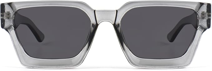 Trendy Square Sunglasses for Men Women Fashion Thick Rectangle Sun Glasses UV Protection Shades Designer Style