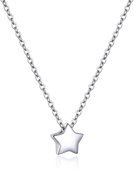 PROSILVER 925 Sterling Silver Necklace for Women | Dainty Delicate Adjustable Choker with Heart/Star/Moon/Vertical Bar Pendant, Hypoallergenic Tarnish Resistant Everyday Jewelry Gift for Her