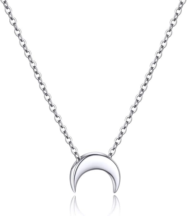 PROSILVER 925 Sterling Silver Necklace for Women | Dainty Delicate Adjustable Choker with Heart/Star/Moon/Vertical Bar Pendant, Hypoallergenic Tarnish Resistant Everyday Jewelry Gift for Her