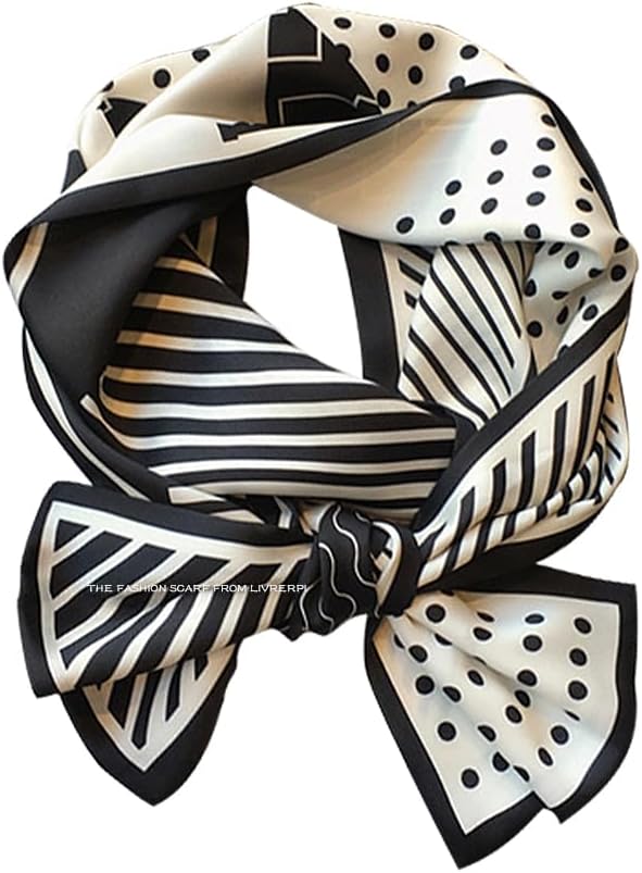 Livrerpi Silk Feeling Head Scarf Fashion Satin Hair Scarf Square Long Scarves for Women Gifts