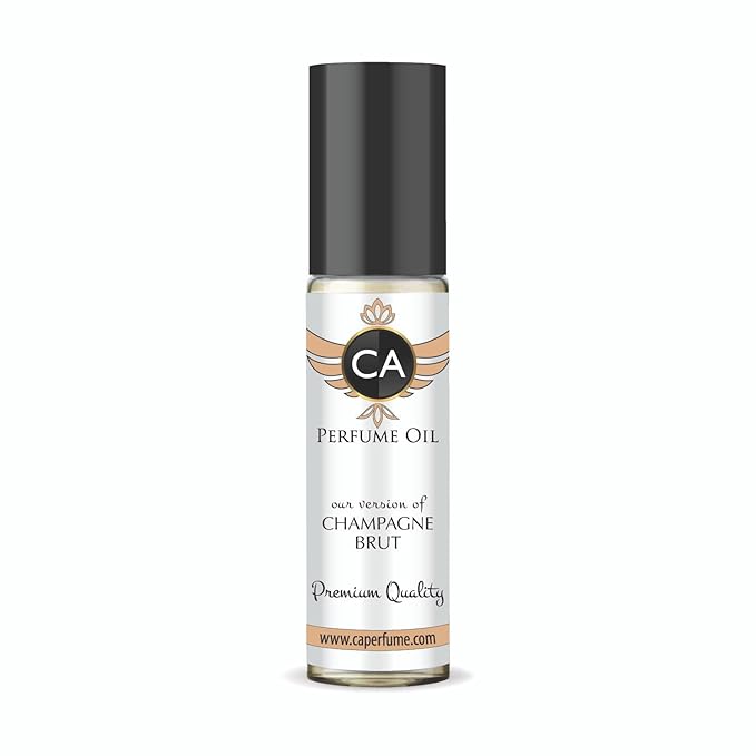 CA Perfume Impression of Champagne Brut for Women Fragrance Oil Aromatic Fruity Scent Long Lasting Perfumes for Women Travel Size TSA Ready Mini Parfum Body Oil Roll-on 0.33 Fl Oz 10ml