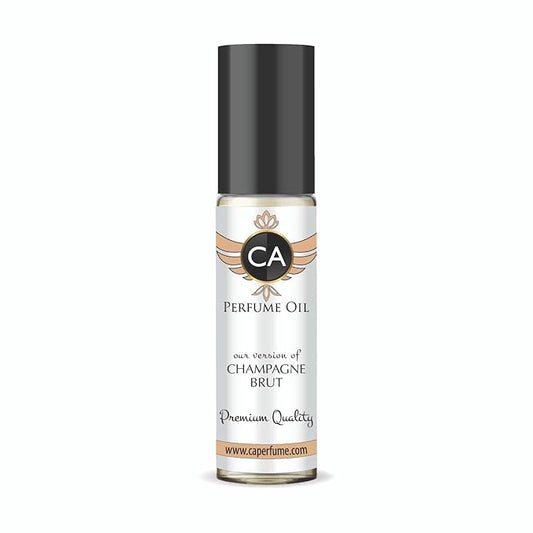 CA Perfume Impression of Champagne Brut for Women Fragrance Oil Aromatic Fruity Scent Long Lasting Perfumes for Women Travel Size TSA Ready Mini Parfum Body Oil Roll-on 0.33 Fl Oz 10ml