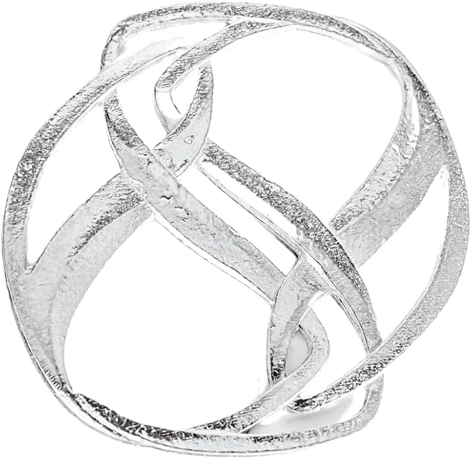 Handmade Pewter Scarf Rings and Slides - Metal Clip for Women Scarves - American Made