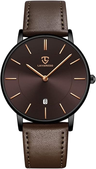 BEN NEVIS Watch, Mens Watch, Minimalist Fashion Simple Wrist Watch Analog Date with Leather Strap