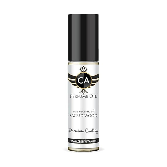CA Perfume Impression of Sacred Wood Unisex Fragrance Oil Amber Woody Scent Long Lasting Perfumes for Women & Men Travel Size TSA Ready Mini Parfum Body Oil Roll-on 0.33 Fl Oz 10ml