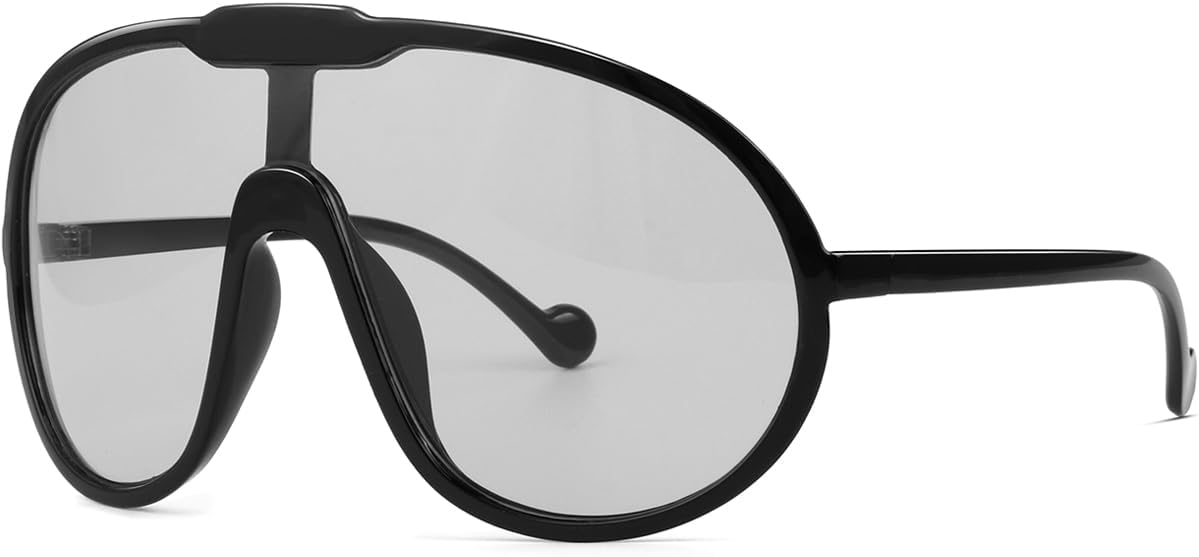Trendy Oversized Sunglasses for Women Men Fashion Shield Aviator Sun Glasses UV400 Protection Goggles