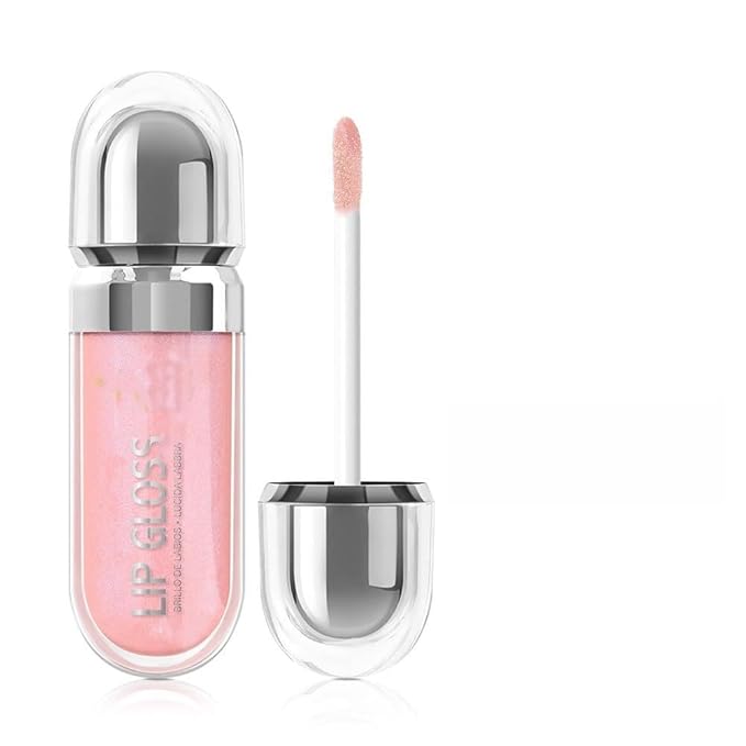 Pearlescent Long-Lasting Waterproof Liquid Lipstick, Mirror-Finish Shimmer Lip Gloss, Non-Sticky Formula (#03)