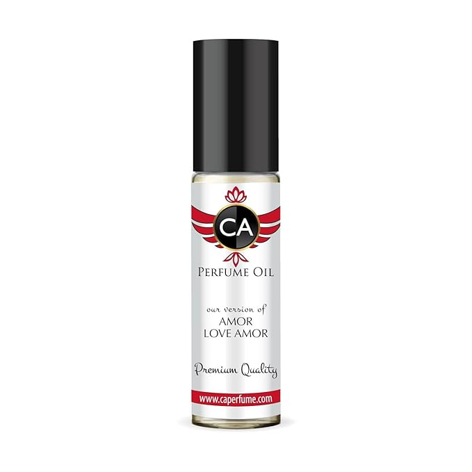 CA Perfume Impression of Amor Love Amor for Women Fragrance Oil Floral Fruity Scent Long Lasting Perfumes for Women Travel Size TSA Ready Mini Parfum Body Oil Roll-on 0.33 Fl Oz 10ml