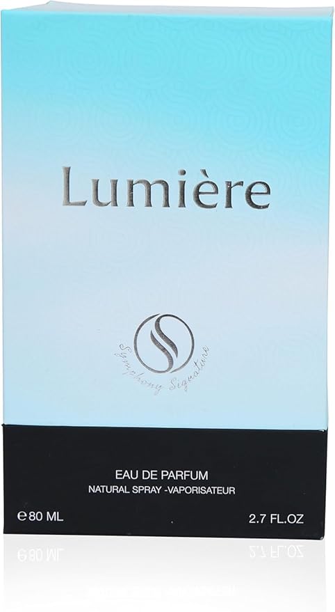 Lumie're by Symphony Eau De Parfum, 80ml 2.7oz, Men’s Luxury Citrus Amber Perfume, Long Lasting with Wide Sillage