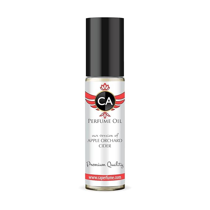 CA Perfume Originals Apple Orchard Cider Unisex Fragrance Oil Fruity Scent Long Lasting Perfumes for Women & Men Travel Size TSA Ready Mini Parfum Body Oil Roll-on 0.33 Fl Oz 10ml