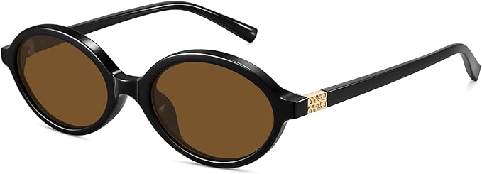 WOWSUN Retro Oval Sunglasses Womens Trendy Sun Glasses Sunnies UV400 Protection