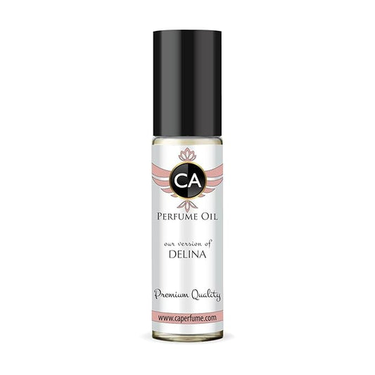 CA Perfume Impression of Delina for Women Eau De Parfum Floral Scent Long Lasting Perfumes for Women Travel Size TSA Ready for Day and Night Wear 0.33 Fl Oz 10ml