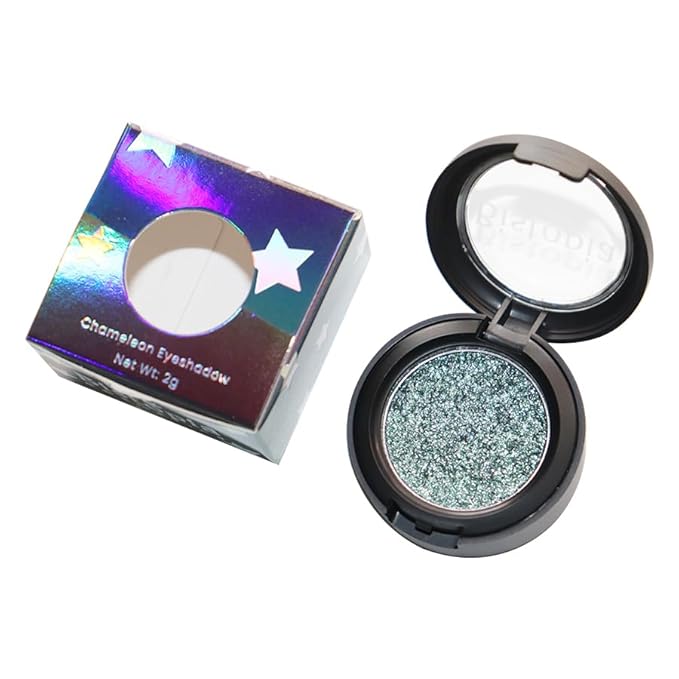 Bistopia Glitter Eyeshadow Collection, 14 Shades, Shimmer Pressed Powder, Metallic and Iridescent Colors (Time Lapse)
