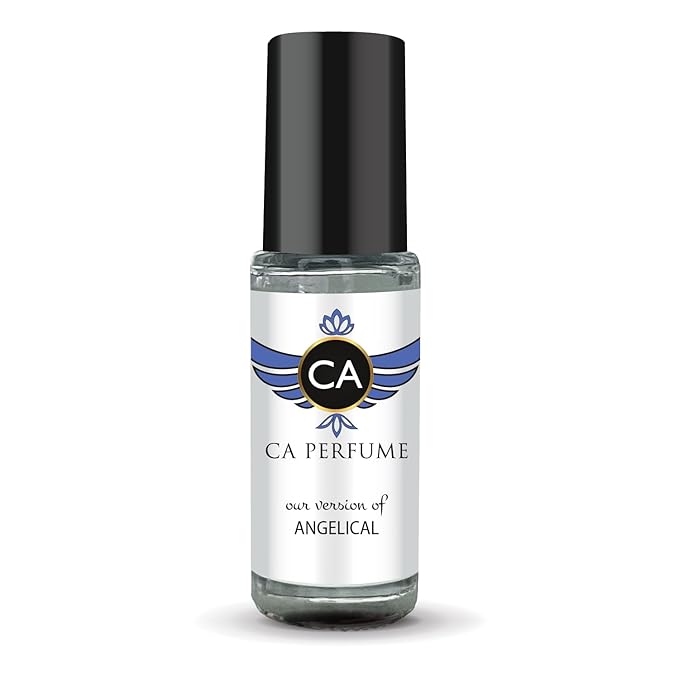 CA Perfume Impression of Angelical for Women Perfume Oil Amber Vanilla Scent Long Lasting Perfumes for Women Travel Size Mini Perfume Sample TSA Ready Body Oil Roll-on 0.14 Fl Oz 4ml