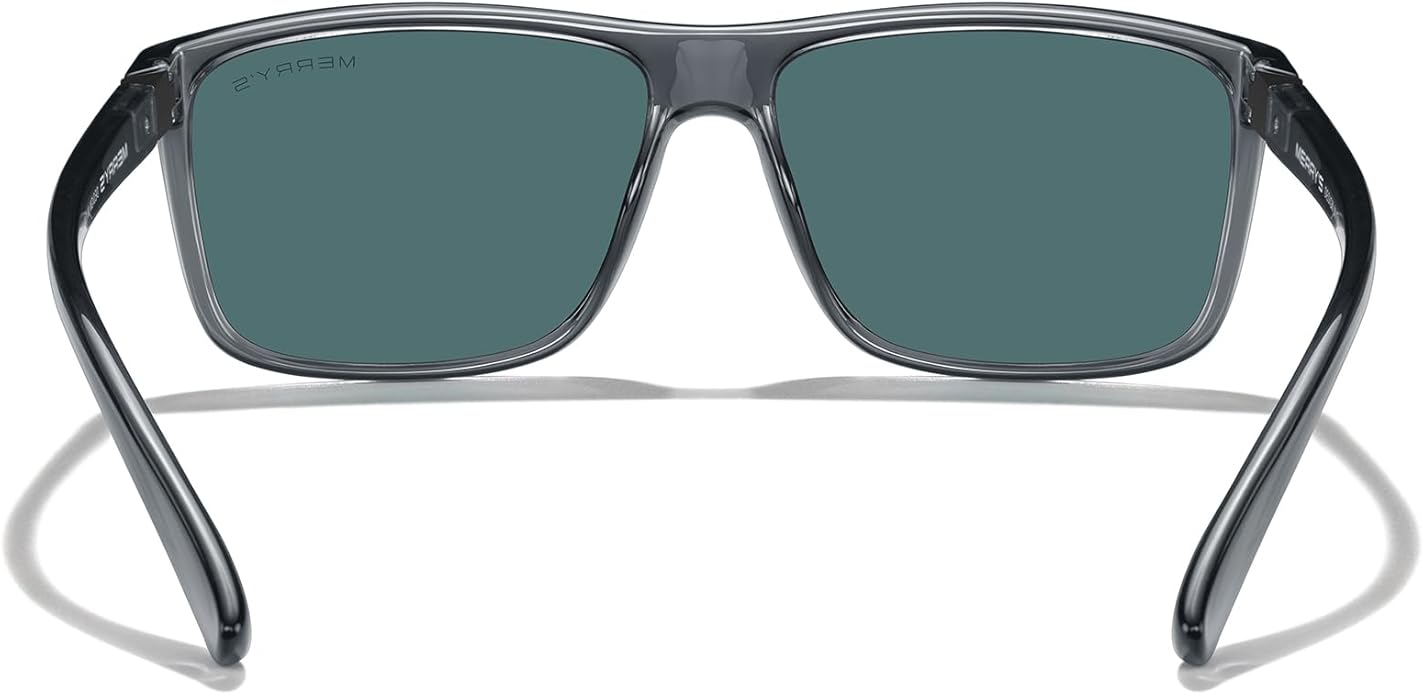 MERRY'S Rectangular Polarized Sports Sunglasses for Men Women Cycling Driving Fishing UV400 Protection S8225