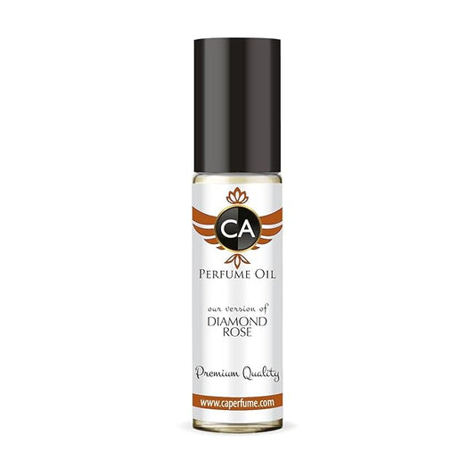 CA Perfume Impression of Diamond Rose for Women Fragrance Oil Chypre Floral Scent Long Lasting Perfumes for Women Travel Size TSA Ready Mini Parfum Body Oil Roll-on 0.33 Fl Oz 10ml