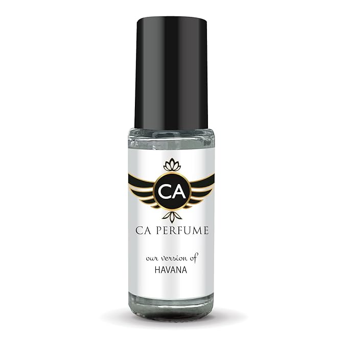 CA Perfume Impression of Havana for Men Perfume Oil Amber Spicy Scent Long Lasting Cologne for Men Travel Size Mini Perfume Sample TSA Ready Body Oil Roll-on 0.14 Fl Oz 4ml