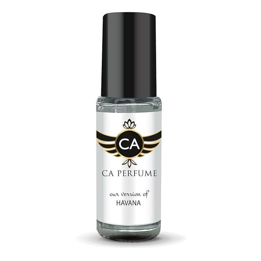CA Perfume Impression of Havana for Men Perfume Oil Amber Spicy Scent Long Lasting Cologne for Men Travel Size Mini Perfume Sample TSA Ready Body Oil Roll-on 0.14 Fl Oz 4ml