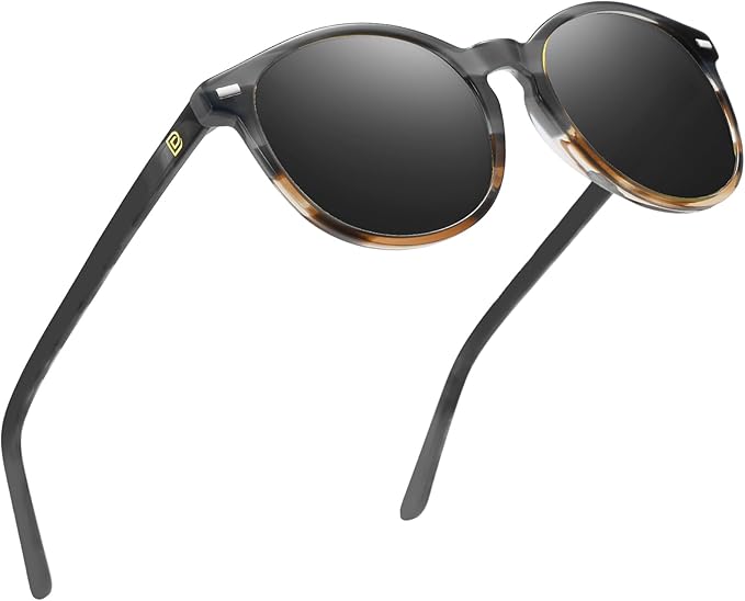 DUCO Polarized Sunglasses for Women Retro Round Women's Sunglasses Classic Vintage UV400 Shades DC1230