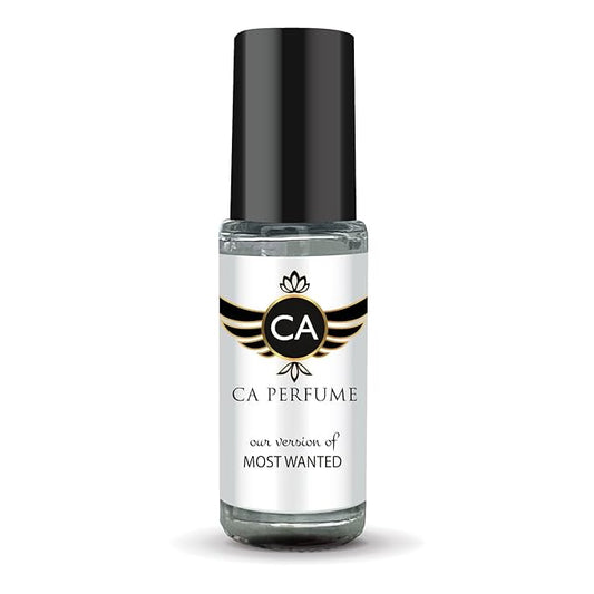 CA Perfume Impression of Most Wanted Unisex Fragrance Oil Amber Spicy Scent Long Lasting Perfumes for Women & Men Travel Size TSA Ready Mini Parfum Body Oil Roll-on 0.14 Fl Oz 4ml