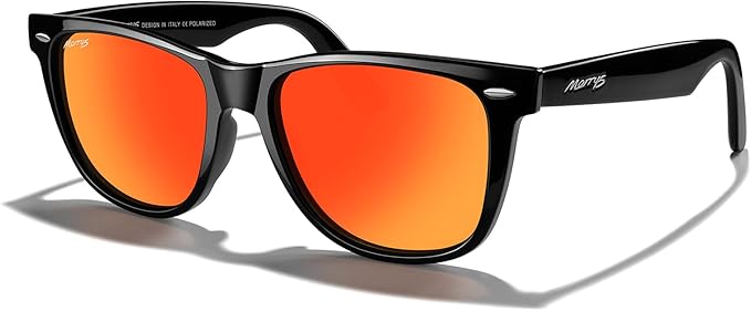 MERRY'S Classic Square Shape Polarized Sunglasses for Womens Mens Retro Designer UV400 Sun Glasses S6140