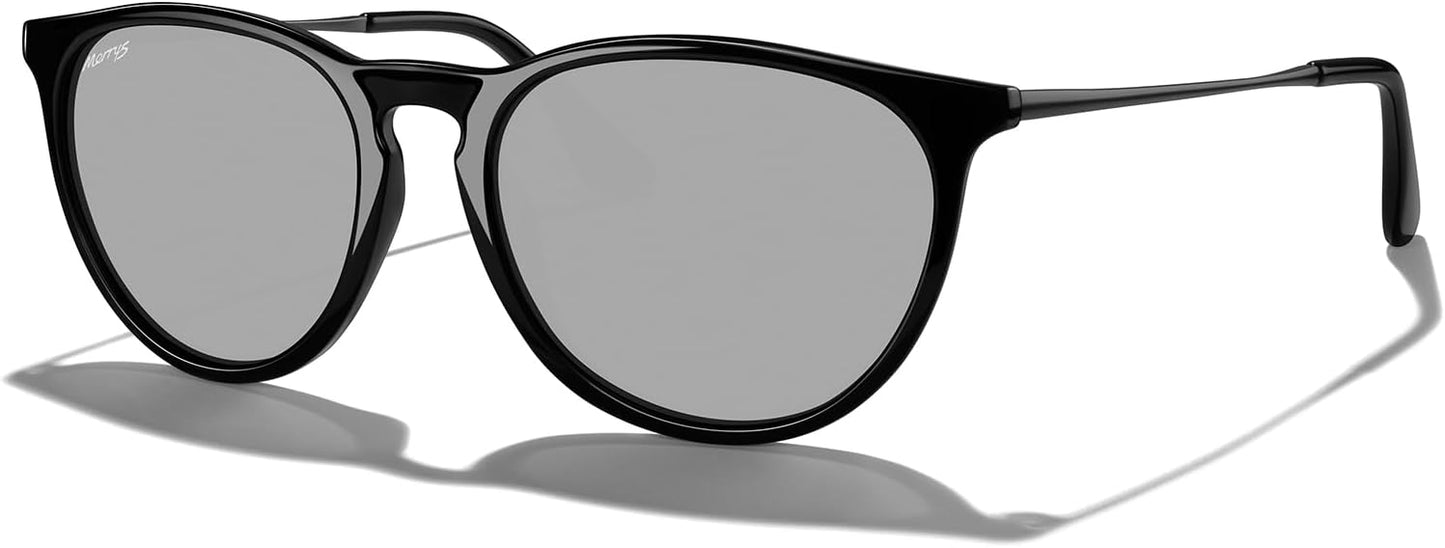 MERRY'S Vintage Polarized Sunglasses for Women Men Retro Round Mirrored Lens Sun glasses UV400