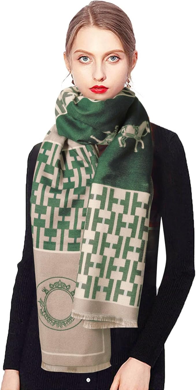 EXTREE Scarfs for Women Pashmina Silky Shawl Wrap for Evening Dressing Blanket Open Front Poncho Cape