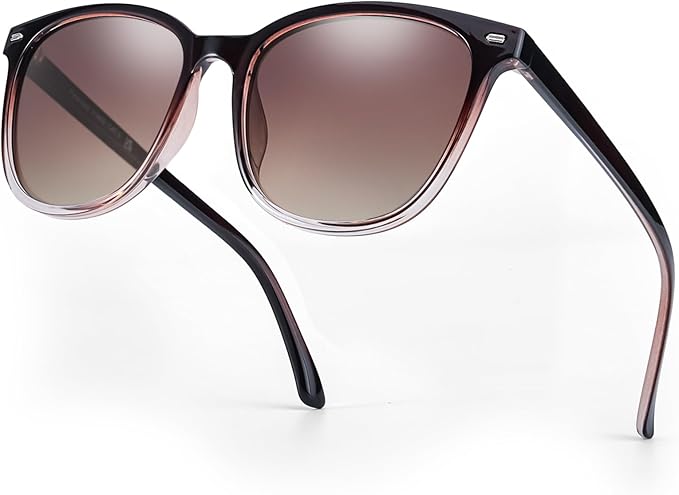 Myiaur Polarized Sunglasses for Women, Square Mirrored Trendy Shades with UV Protection Reduce Glare Sun Glasses