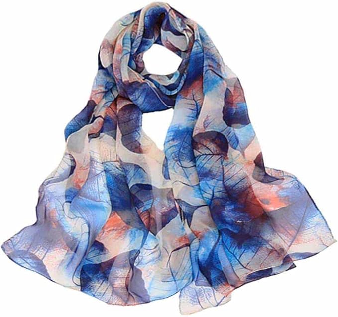 Xyueanlo Scarfs for Women Lightweight Fashion Floral Printed Scarves Neck Scarf Sunscreen Wraps Shawls