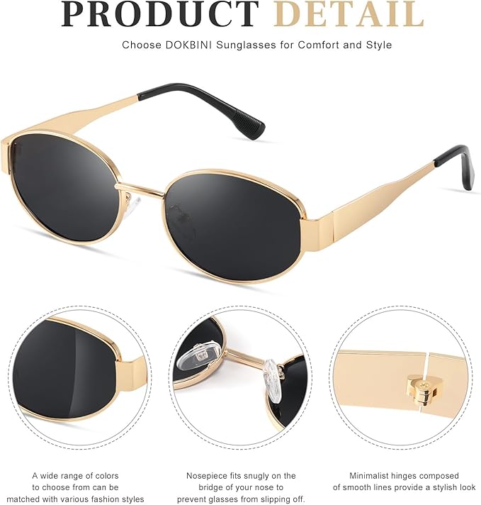 Women's Retro Sunglasses - Classic Trendy Polarized Sun Glasses UV400 Protection Fashion Eyewear