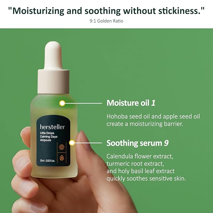 hersteller Little Drops Calming Days Ampoule 45ml, 1.5 Fl Oz Soothing for Sensitive Skin Calendula Flower Water Moisturizing Vegan Facial Skin Korean Skincare