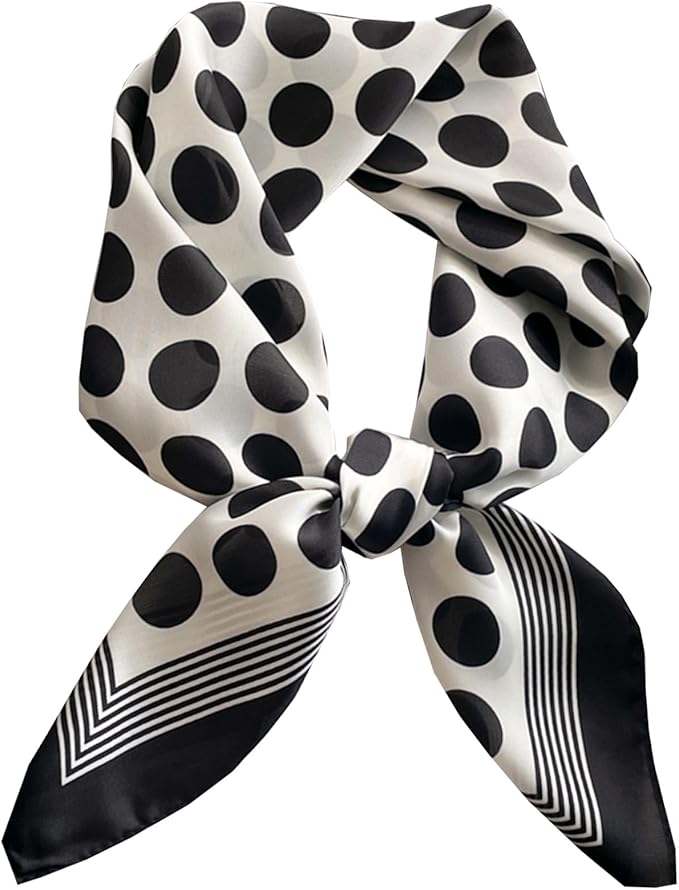Dailyacc Hair Bandanas Scarf For Women Lightweight Fashion Neck Silk Satin Head Scarves For Sleeping Handbags Scarf