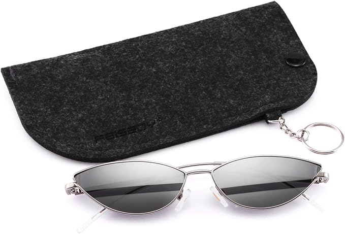 FEISEDY Fashion Designer Sunglasses Retro Small Petals Shape Arc Temple Design B2298
