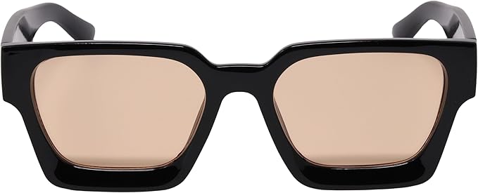 Retro Square Frame Sunglasses for Women Men Fashion Chunky Rectangle Sun Glasses UV400 Protection