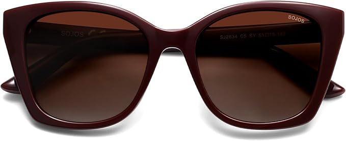 SOJOS Vintage Oversized Cateye Sunglasses Womens UV400 Large Designer Shades Lentes De Sol Para Mujer SJ2634